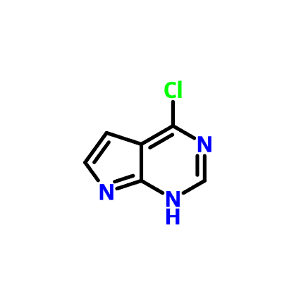 CAS 3680-69-1|4-Hloro-7H-pirolo[2,3-d]pirimidīns