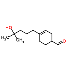 CAS:31906-04-4|4-(4-hidroksi-4-metilpentil)cikloheks-3-ēn-1-karbaldehīds — lirāls