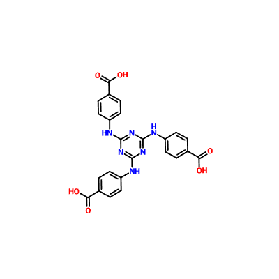 CAS 63557-10-8|4,4',4''-((1,3,5-triazīns-2,4,6-triil)tris(azāndiil))tribenzoskābe