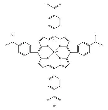 CAS:55266-17-6丨5,10,15,20-TETRAKIS-(4-CARBOXYPHENYL)-PORFIRĪNS-FE-(III)hlorīds